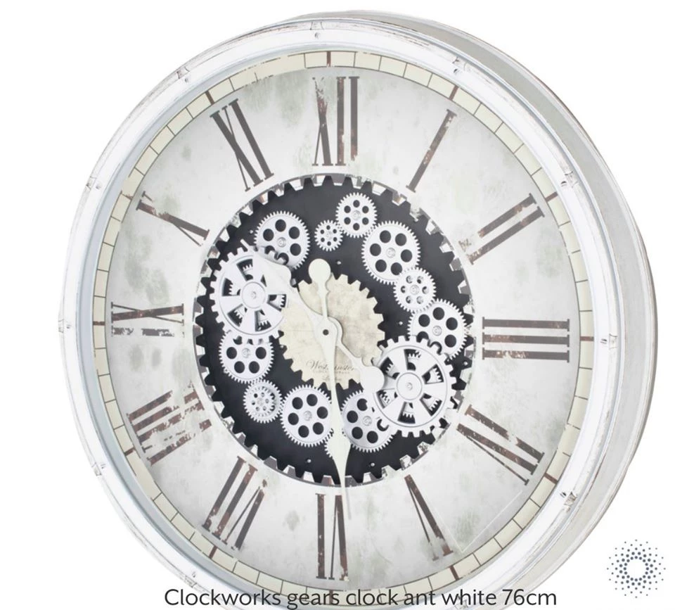 FB Market Place Vintage Antique 76cm Wooden Gear Wall Clock With Moving Cogs Roman Numerals 3 FB Market Place Vintage Antique 76cm Wooden Gear Wall Clock With Moving Cogs Roman Numerals