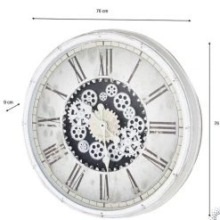 FB Market Place Vintage Antique 76cm Wooden Gear Wall Clock With Moving Cogs Roman Numerals 11 FB Market Place Vintage Antique 76cm Wooden Gear Wall Clock With Moving Cogs Roman Numerals