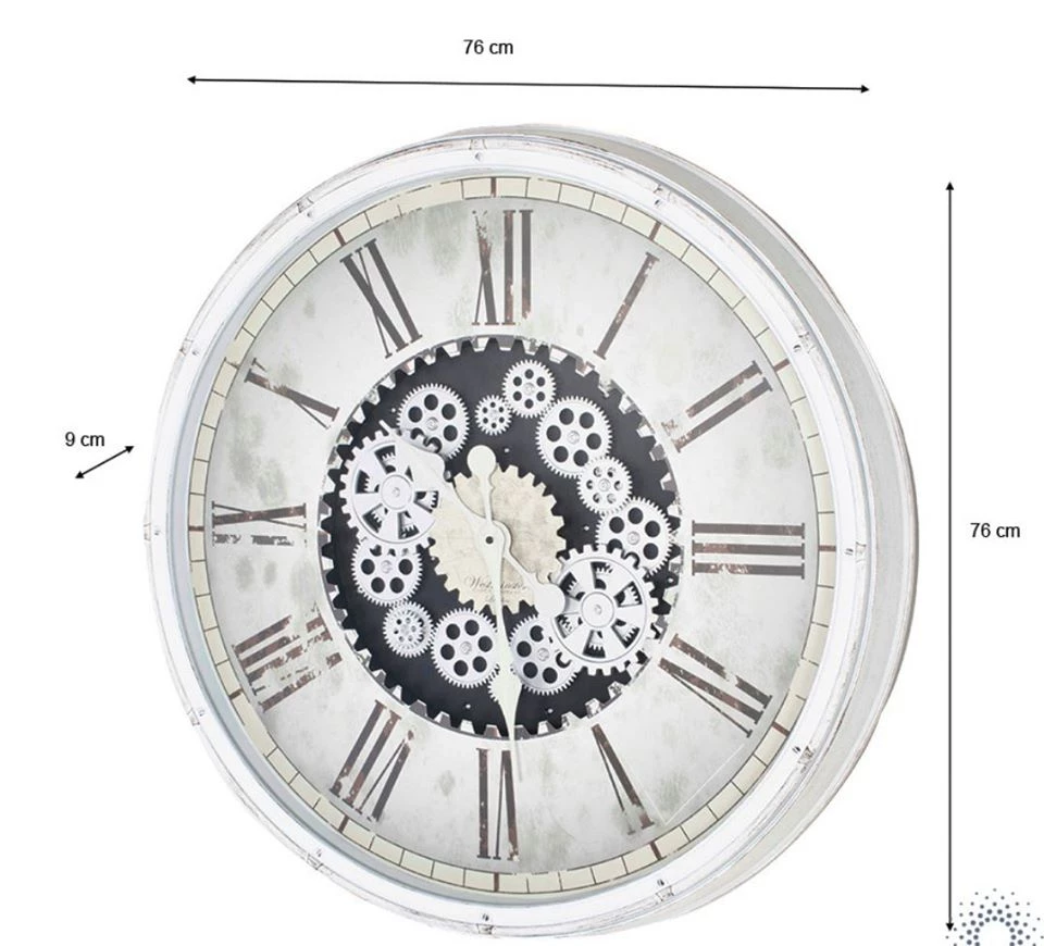 FB Market Place Vintage Antique 76cm Wooden Gear Wall Clock With Moving Cogs Roman Numerals 6 FB Market Place Vintage Antique 76cm Wooden Gear Wall Clock With Moving Cogs Roman Numerals