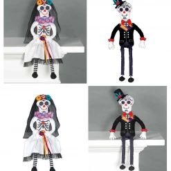 Balloon Agencies Critter Sitter Day Of The Dead Bride & Groom Dolls Halloween Decoration Props