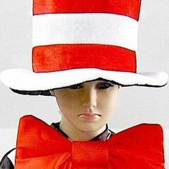 EB Dr. Seuss Cat In The Hat Jumpsuit, Hat & Tie Boys Costume Costumes