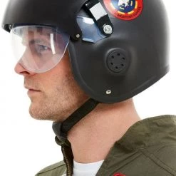 Crazy Costume Deals Costume Accessories Top Gun Aviator Helmet With Visor