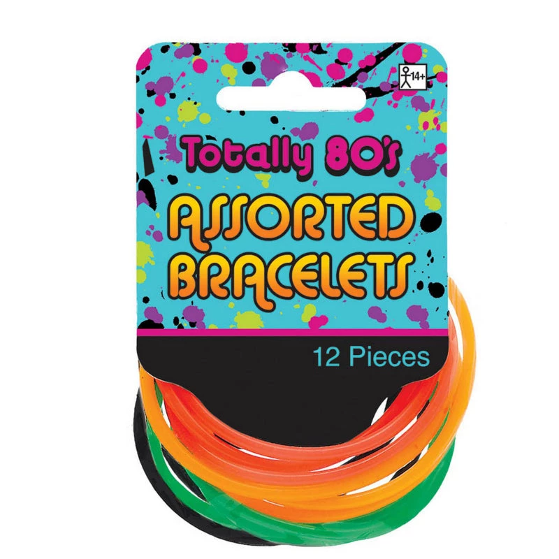 Balloon Agencies Awesome 80s Pack Of 12 Neon Colours Jelly Bracelets Costume Accessory Costume Accessories 2 Balloon Agencies Awesome 80s Pack Of 12 Neon Colours Jelly Bracelets Costume Accessory Costume Accessories