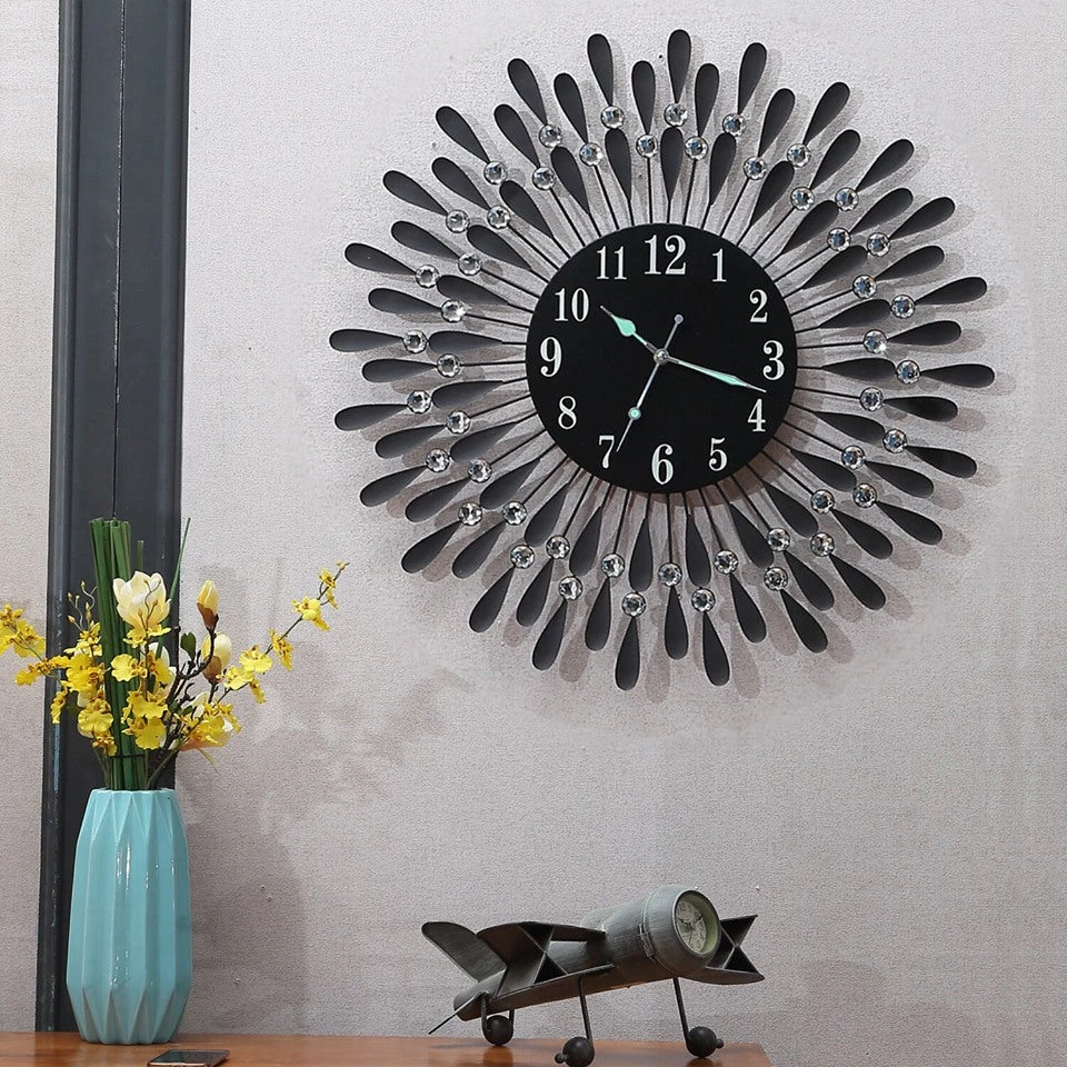 Crazy Crazy & More Crazy Deals 3D Crystal Wall Clock Luxury Art Home Decor 60cm X 60cm Black Face Home & Garden 3 Crazy Crazy & More Crazy Deals 3D Crystal Wall Clock Luxury Art Home Decor 60cm X 60cm Black Face Home & Garden