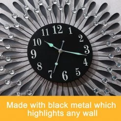 Crazy Crazy & More Crazy Deals 3D Crystal Wall Clock Luxury Art Home Decor 60cm X 60cm Black Face Home & Garden 14 Crazy Crazy & More Crazy Deals 3D Crystal Wall Clock Luxury Art Home Decor 60cm X 60cm Black Face Home & Garden