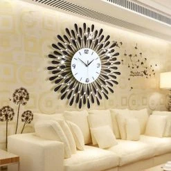 Crazy Crazy & More Crazy Deals 3D Crystal Wall Clock Luxury Art Home Decor 60cm X 60cm White Face Home & Garden