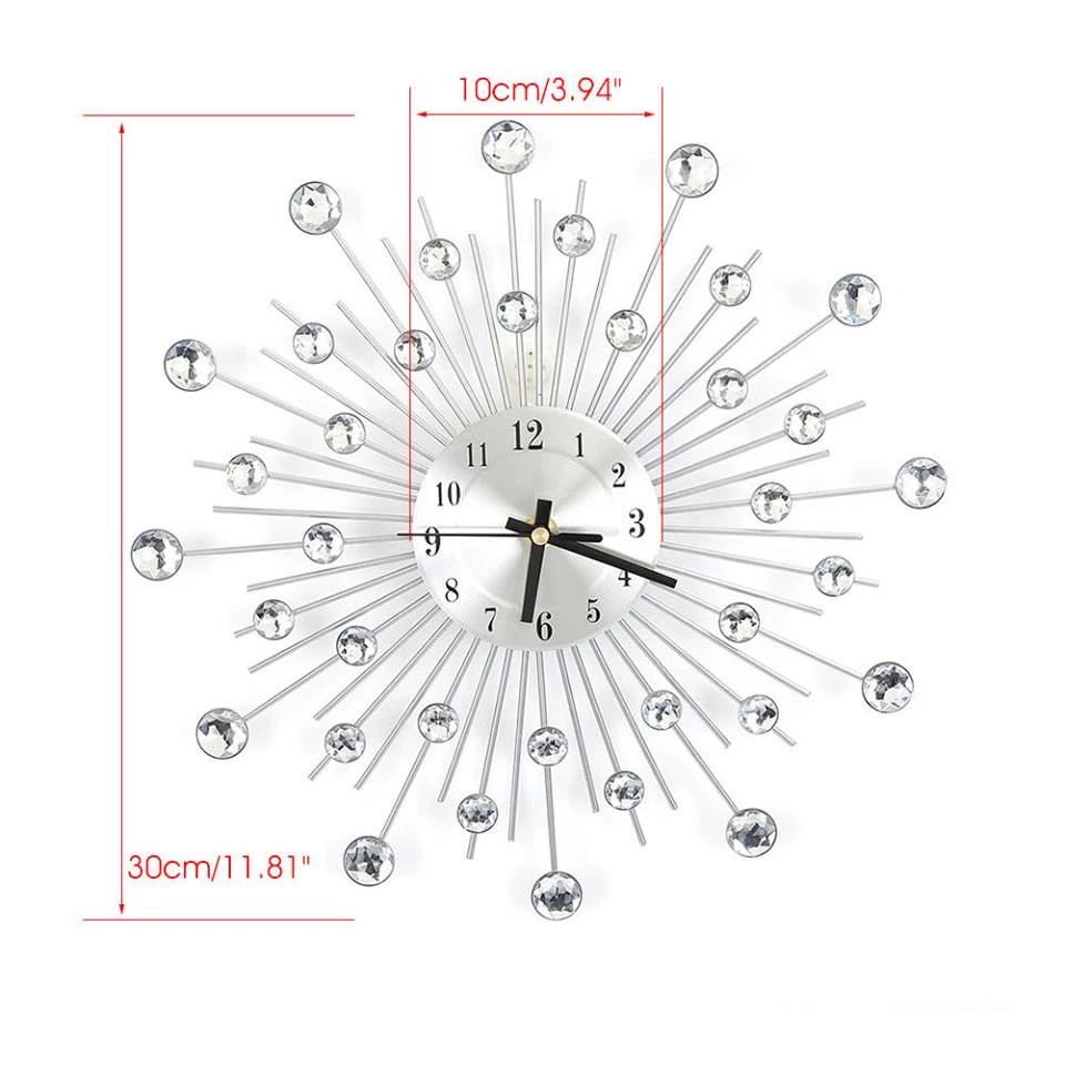 Crazy Crazy & More Crazy Deals 3D Crystal Wall Clock Luxury Art Home Decor 30cm X 30cm 4 Crazy Crazy & More Crazy Deals 3D Crystal Wall Clock Luxury Art Home Decor 30cm X 30cm