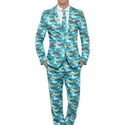 Smiffys Aloha Hawaiian Stand Out Suit Men's Costume