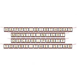 Balloon Agencies Interchangeable Hollywood Lights Ribbon Banner Kit Party Supplies