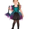 Rubies Deerfield Green And Purple Tutu Dress Bewitching Girls Costume