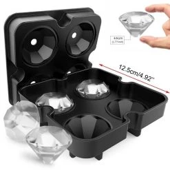 Crazy Crazy & More Crazy Deals Diamond Ice Cube Trays - Novelty Ice Cube Moulds