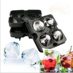 Crazy Crazy & More Crazy Deals Diamond Ice Cube Trays - Novelty Ice Cube Moulds