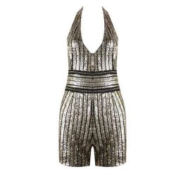 Crazy Crazy & More Crazy Deals Clothing Apparel Ladies Gold Sequin Jumpsuit Shorts 9 Crazy Crazy & More Crazy Deals Clothing Apparel Ladies Gold Sequin Jumpsuit Shorts
