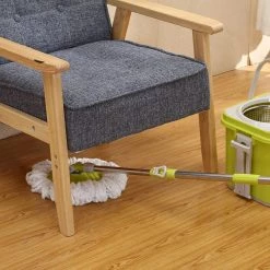 Crazy Crazy & More Crazy Deals Split Bucket 360 Rotating Spinning Spin Mop 2 Mop Heads Stainless Steel Wheel Home & Garden