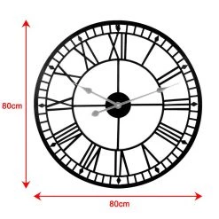 Crazy Crazy & More Crazy Deals Large Outdoor Garden Wall Clock Roman Numerals Giant Open Face Metal 80cm 6 Crazy Crazy & More Crazy Deals Large Outdoor Garden Wall Clock Roman Numerals Giant Open Face Metal 80cm
