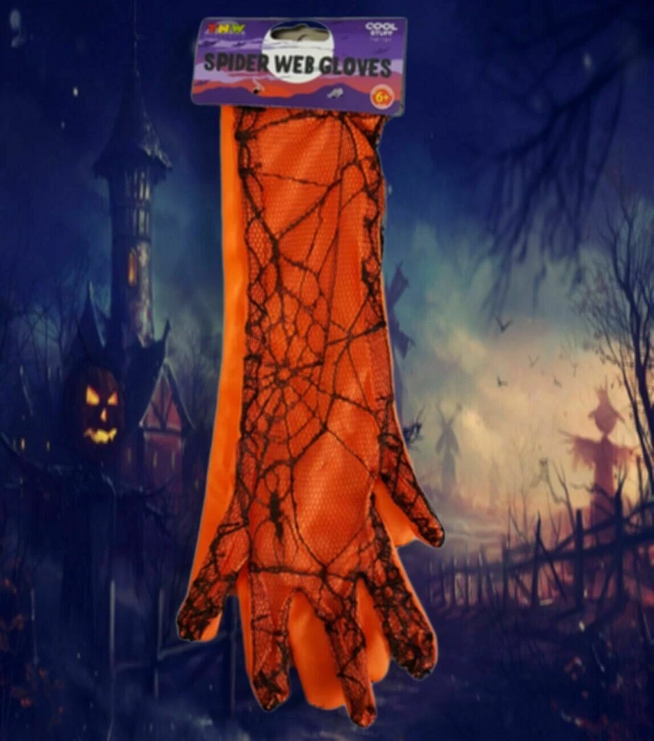 TNW Spider Web Witches Gloves Halloween Ladies Costume Accessory Halloween Costumes 4 TNW Spider Web Witches Gloves Halloween Ladies Costume Accessory Halloween Costumes