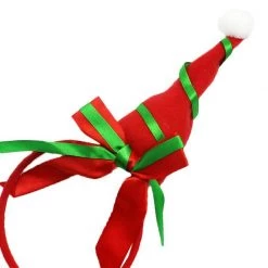 JD Party Elf Hat Christmas Headband With Bow Costume Accessory