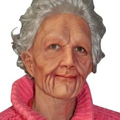 Morris Costumes Super Soft Old Lady Woman Latex Mask With Hair Granny Costume Mask
