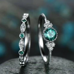 Aliexpress 925 Silver Round Cut Emerald Ring Ladies Gift Set Fashion Jewelry 14 Aliexpress 925 Silver Round Cut Emerald Ring Ladies Gift Set Fashion Jewelry