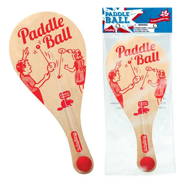 Schylling 28cm Wood Paddle Ball Game Wooden W/ Rubber Ball & Catch Hole Classic Retro Toy Home & Garden 1 Schylling 28cm Wood Paddle Ball Game Wooden W/ Rubber Ball & Catch Hole Classic Retro Toy Home & Garden