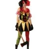 Rubie's Evil Clown Dress Halloween Ladies Costume