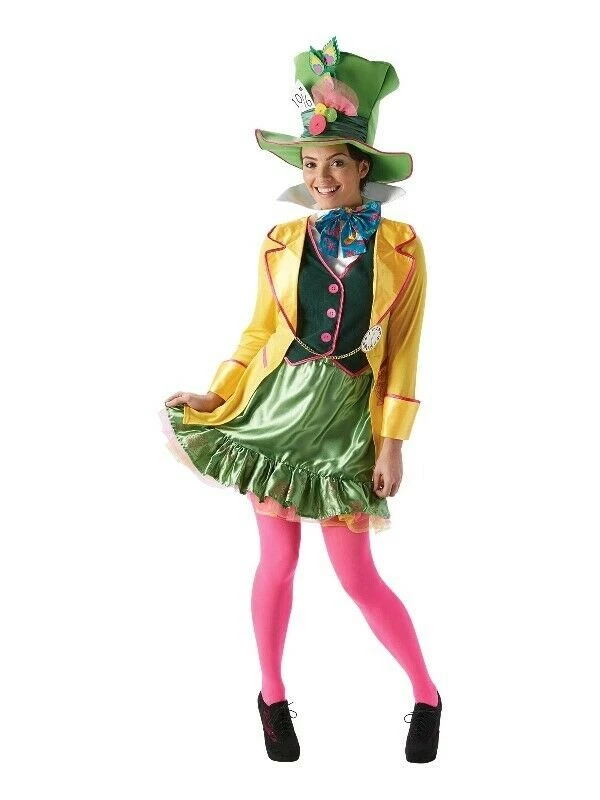 Rubie's Mad Hatter Deluxe Mens Ladies Book Week Halloween Costumes 2 Rubie's Mad Hatter Deluxe Mens Ladies Book Week Halloween Costumes
