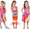 Rubie's Costumes Barbie Dreamtopia Fairy Mermaid Rainbow Size Medium 4-6 Girls Costume