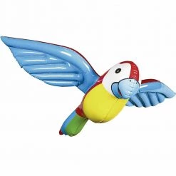 Balloon Agencies 58cm Inflatable Flying Parrot Luau Hawaiian Pirate Jungle Party Decoration Party Supplies