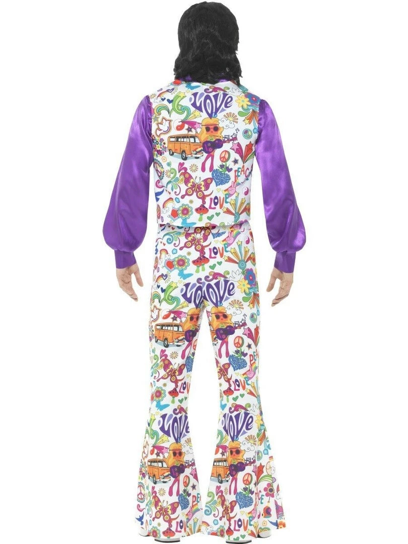 Smiffys Men's Costume Groovy Hippie 60s Mens Costume Disco 70s Costume 2 Smiffys Men's Costume Groovy Hippie 60s Mens Costume Disco 70s Costume