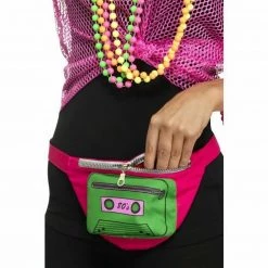 Smiffys Bumbag 80s Hip Hop Bum Bag Retro Costume Accessory