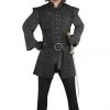 Balloon Agencies Medieval Warrior Black Tunic Men's Costume Costumes