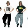 JD Adult Mens I Love The 80s Printed T-Shirt 1980s Party Top Neon Dress Up Costumes