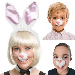 Tomfoolery Easter Bunny Rabbit Nose And Teeth Costume Mask Costume Accessories