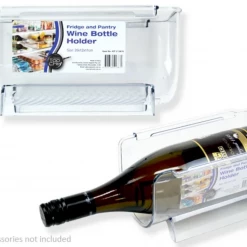 JM 1, 2 Or 6 X Stackable Fridge Pantry Food Organiser Wine Bottle Holder Storage Home & Garden