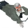 Morris Costumes Halloween Props/Decoration 46cm Animated Crawling Ghoul Zombie Reaper In Chain Halloween Decoration