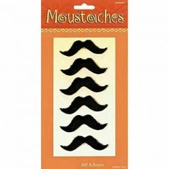 Balloon Agencies 6 Pc Self Adhesive Fiesta Moustaches Costume Accessory