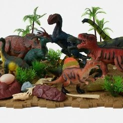 Kmart 62 Piece Prehistoric Kingdom Of Dinosaurs Adventure Kids Toy Play Set Figures Home & Garden