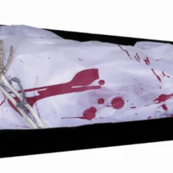 Forum Novelties Skeleton In Coffin With Bloody Cloth Cover Halloween Decoration Prop Halloween Props/Decoration