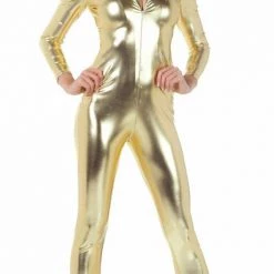 Morris Costumes Metallic 70s 80s Disco Ladies Jumpsuit Costume 6 Morris Costumes Metallic 70s 80s Disco Ladies Jumpsuit Costume