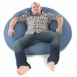 Kmart Teardrop Bean Bag Beanbag Skin Lounge Chair Denim Blue Cotton 200L Capacity Home & Garden