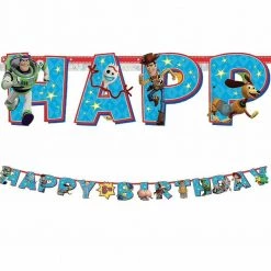 Tomfoolery Party Supplies Disney Toy Story 4 Add Age Happy Birthday Jumbo Letter Banner Party Decorations