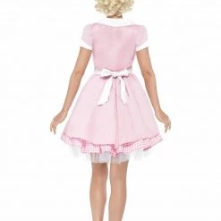 Smiffys 50s Diner Girl Waitress Rock N Roll Ladies Grease Costume & Hat Costumes