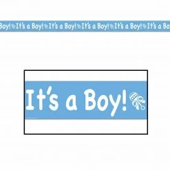 Beistle Baby Shower It's A Boy Or Its A Girls 6m Long Party Tape Decoration Banner