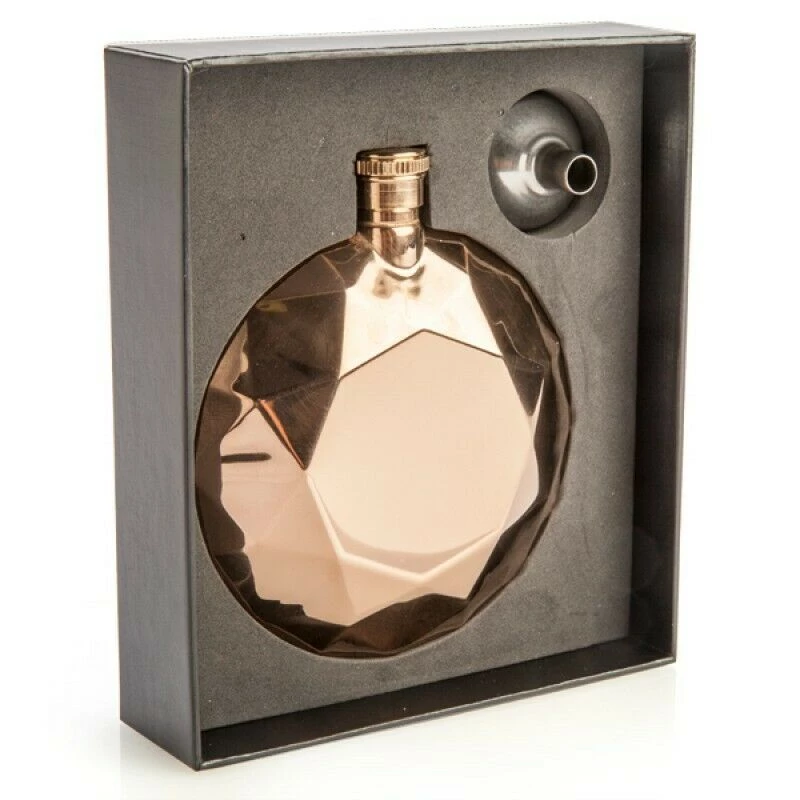 MDI Australia Ladies Hip Flask Alcohol Womens Liquor Whisky Party Rose Gold Round Stainless 6 MDI Australia Ladies Hip Flask Alcohol Womens Liquor Whisky Party Rose Gold Round Stainless
