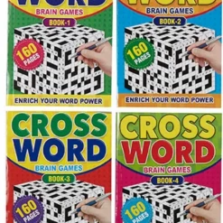 JEN 4 Pack Of A4 Large Print Crossword Puzzle Books 240 Puzzles To Solves Fun Games Home & Garden 5 JEN 4 Pack Of A4 Large Print Crossword Puzzle Books 240 Puzzles To Solves Fun Games Home & Garden