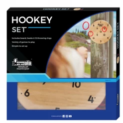 ABT Formula Sports Hookey Set Wooden Number & 12 Throw Rings Game Outdoor Indoor Home & Garden