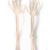 JD Party Halloween Gothic Skeleton Hands Salad Tongs Kitchen Utensils Tableware