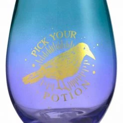 Unbranded Pick Your Potion Stemless Wine Glasses 440ml Pack Of 2 Halloween Party Supplies
