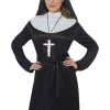 Smiffy's Ornate Silver Cross Necklace Religious Monk Priest Nun Costume Access Halloween Costumes