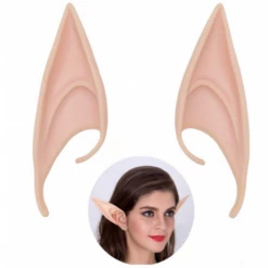 JD Party Costume Accessories Fake False Pixie Elf Fairy Hobbit Pointed Long Ears Tips Cover 10cm Tall